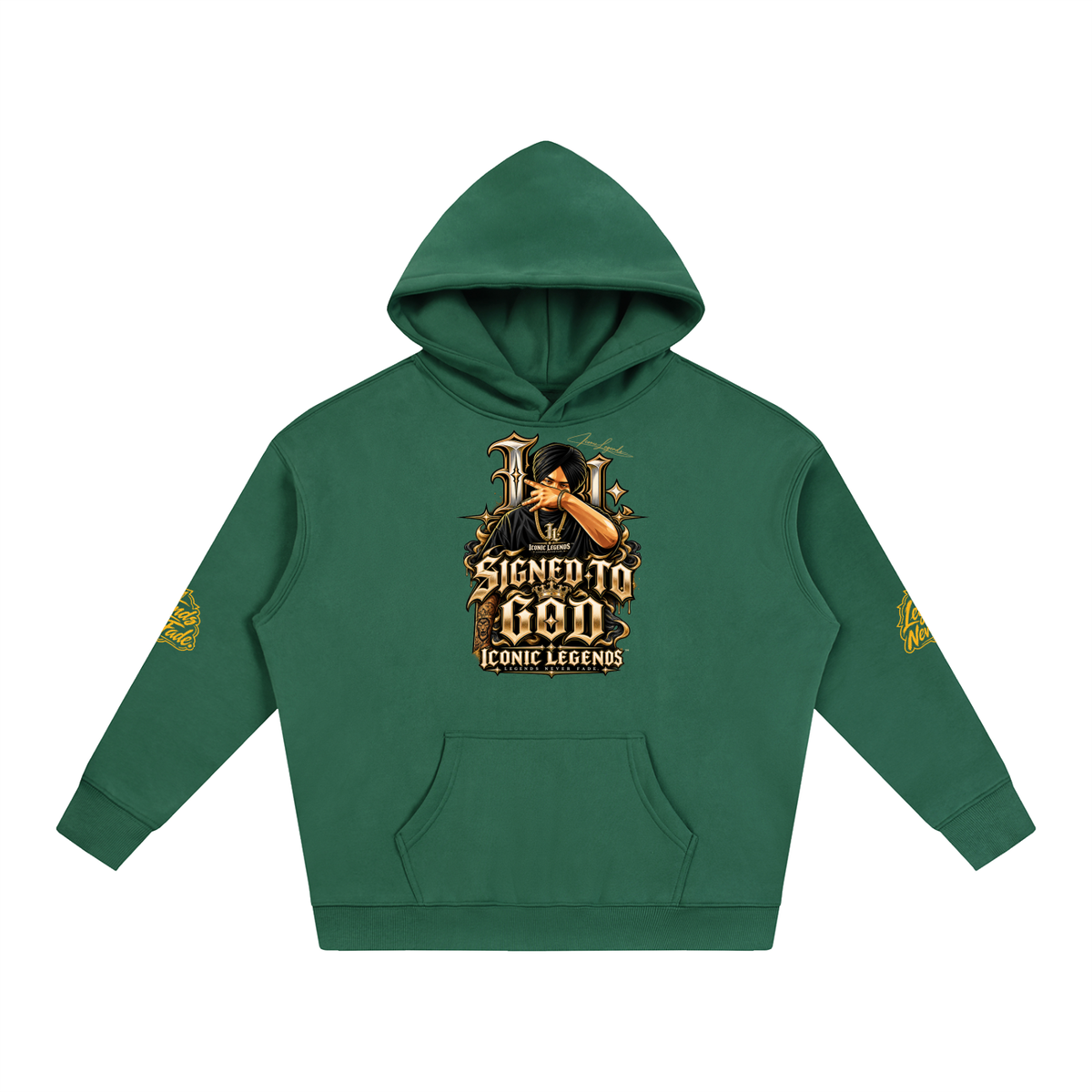 iconic Legend- Sidhu MooseWala Signed To God Hoodie