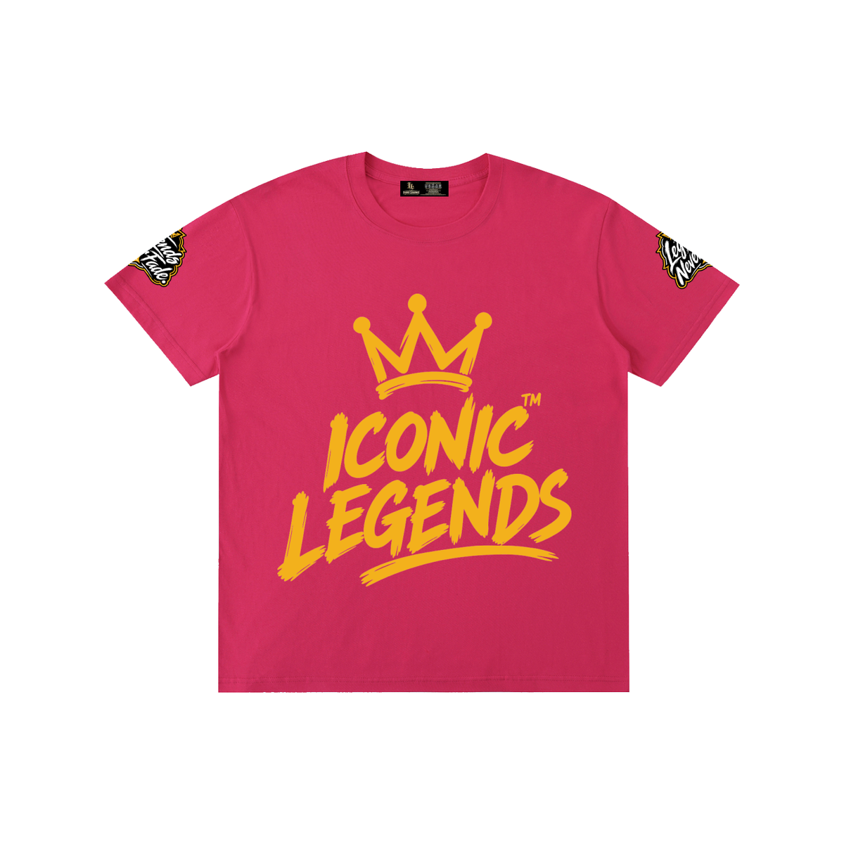 Iconic Legends - Pure Cotton Unisex Gold Crown T-Shirt