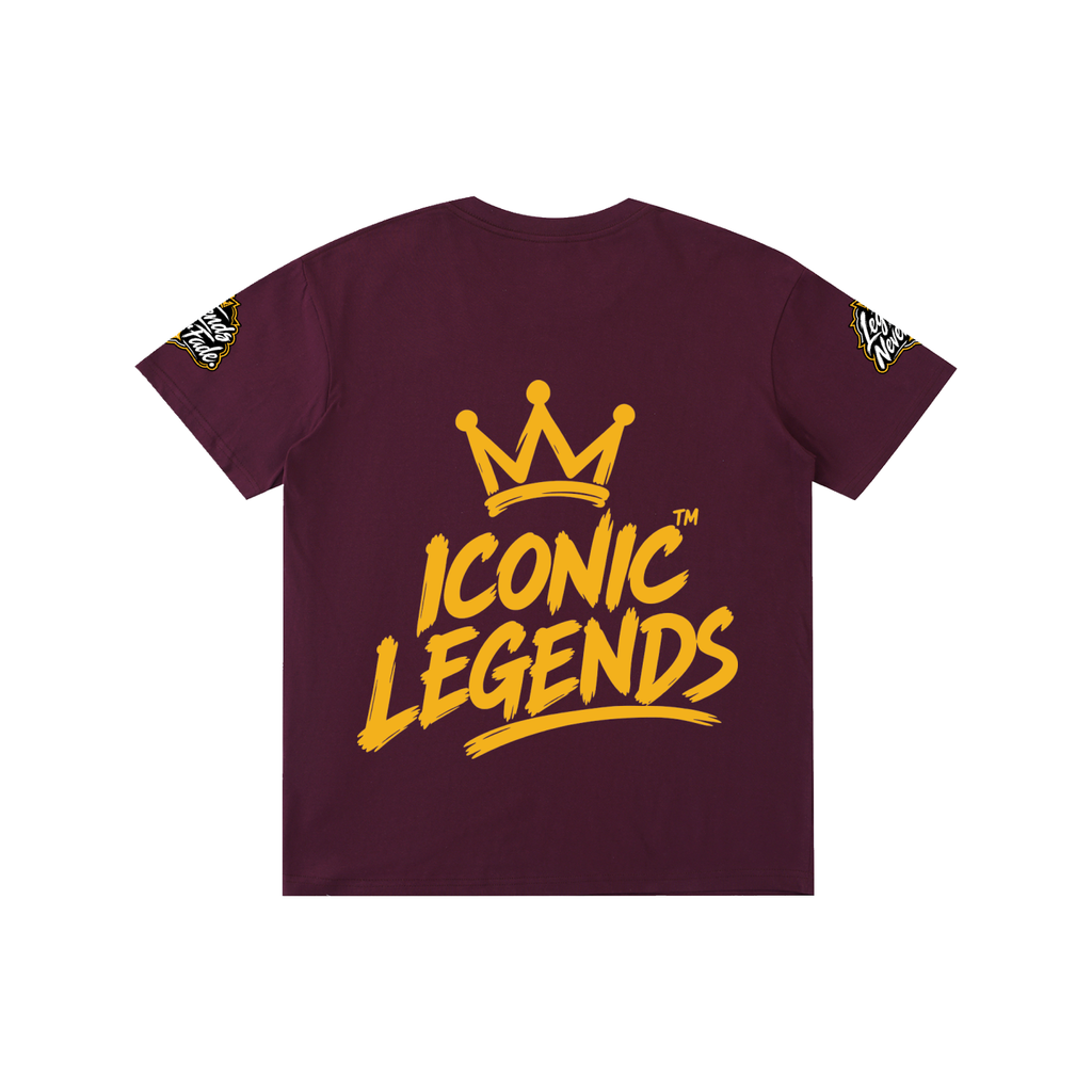 Iconic Legends - Pure Cotton Unisex Gold Crown T-Shirt