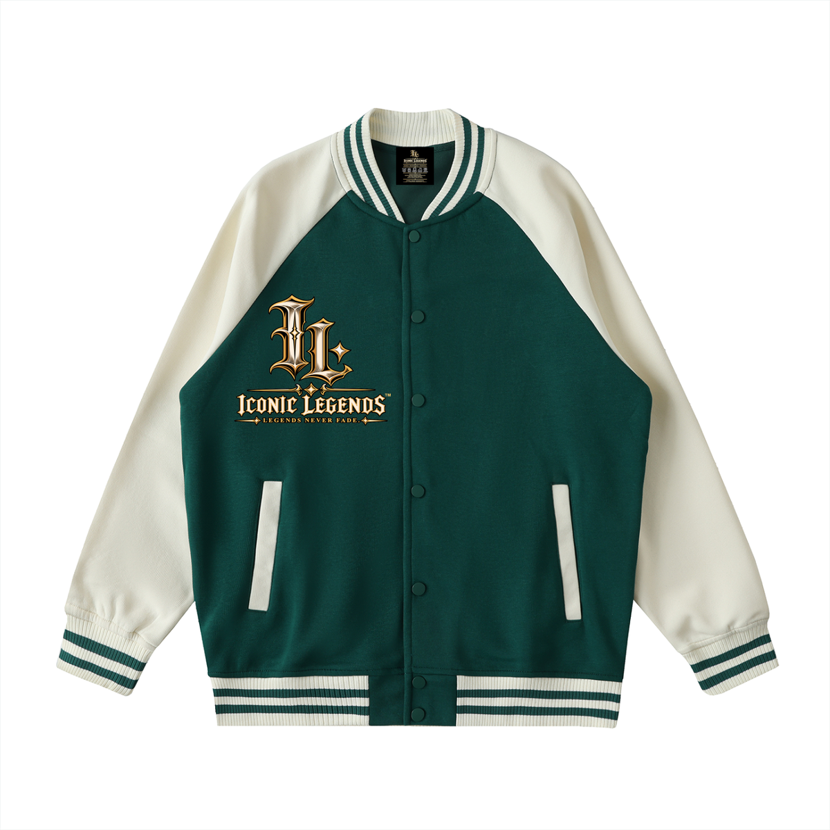 Iconic Legends - Signed To God Two Tone Raglan Sleeve Varsity Jacket