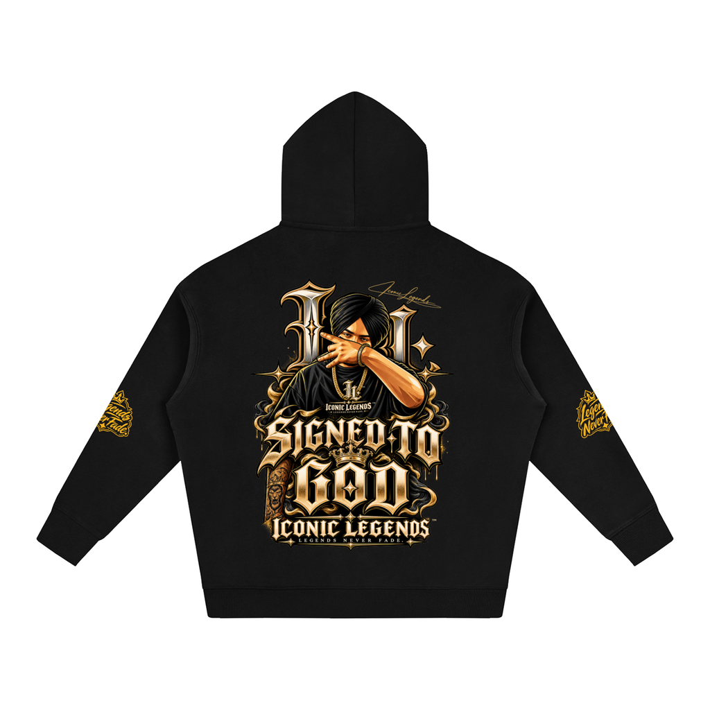 iconic Legend- Sidhu MooseWala Signed To God Hoodie
