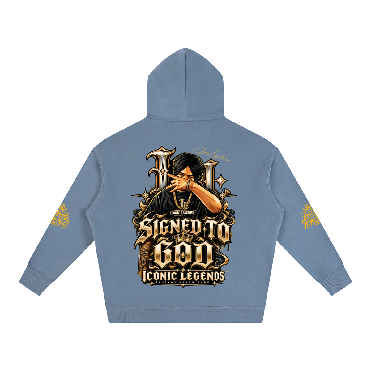 iconic Legend- Sidhu MooseWala Signed To God Hoodie