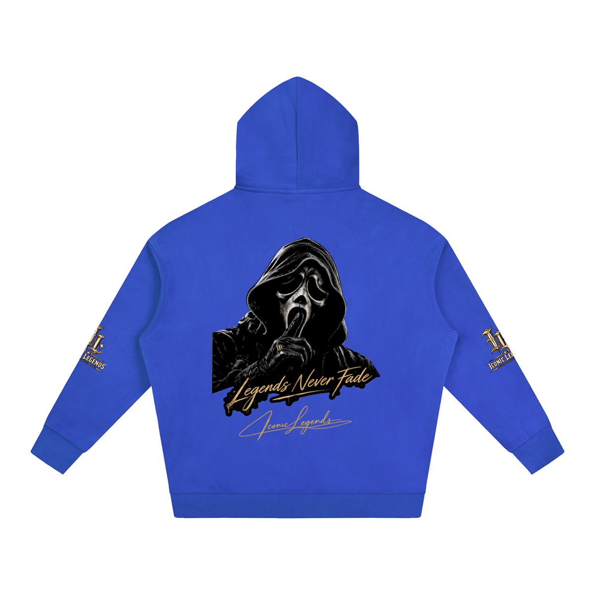 Iconic Legends - Oversized Ghostface Signature Fleeced Hoodie