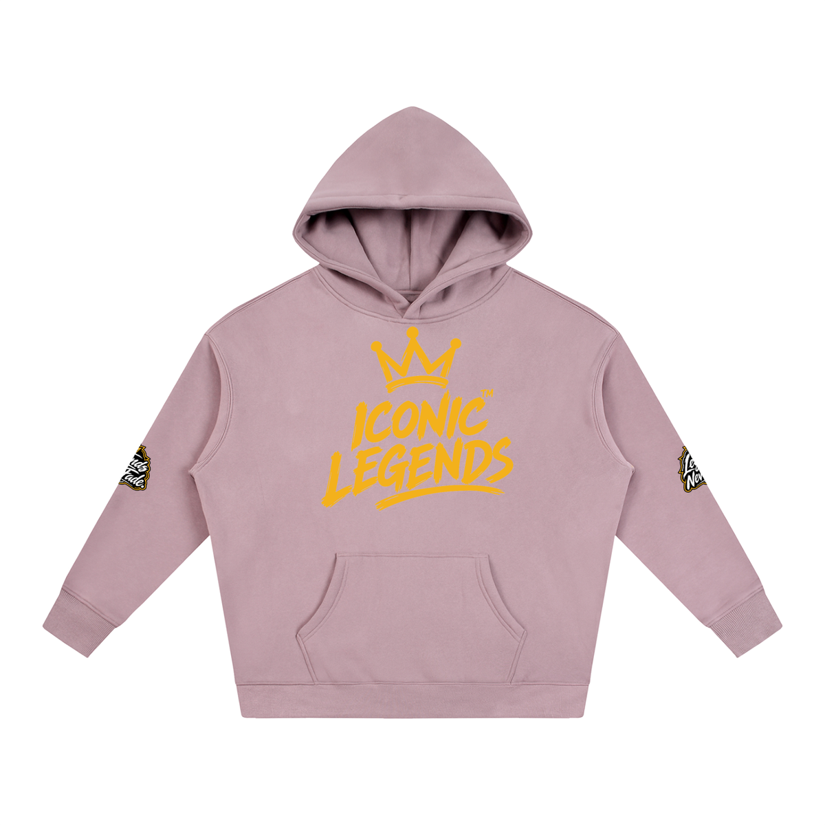 Iconic Legend - Oversize Fleeced Gold Crown Hoodie