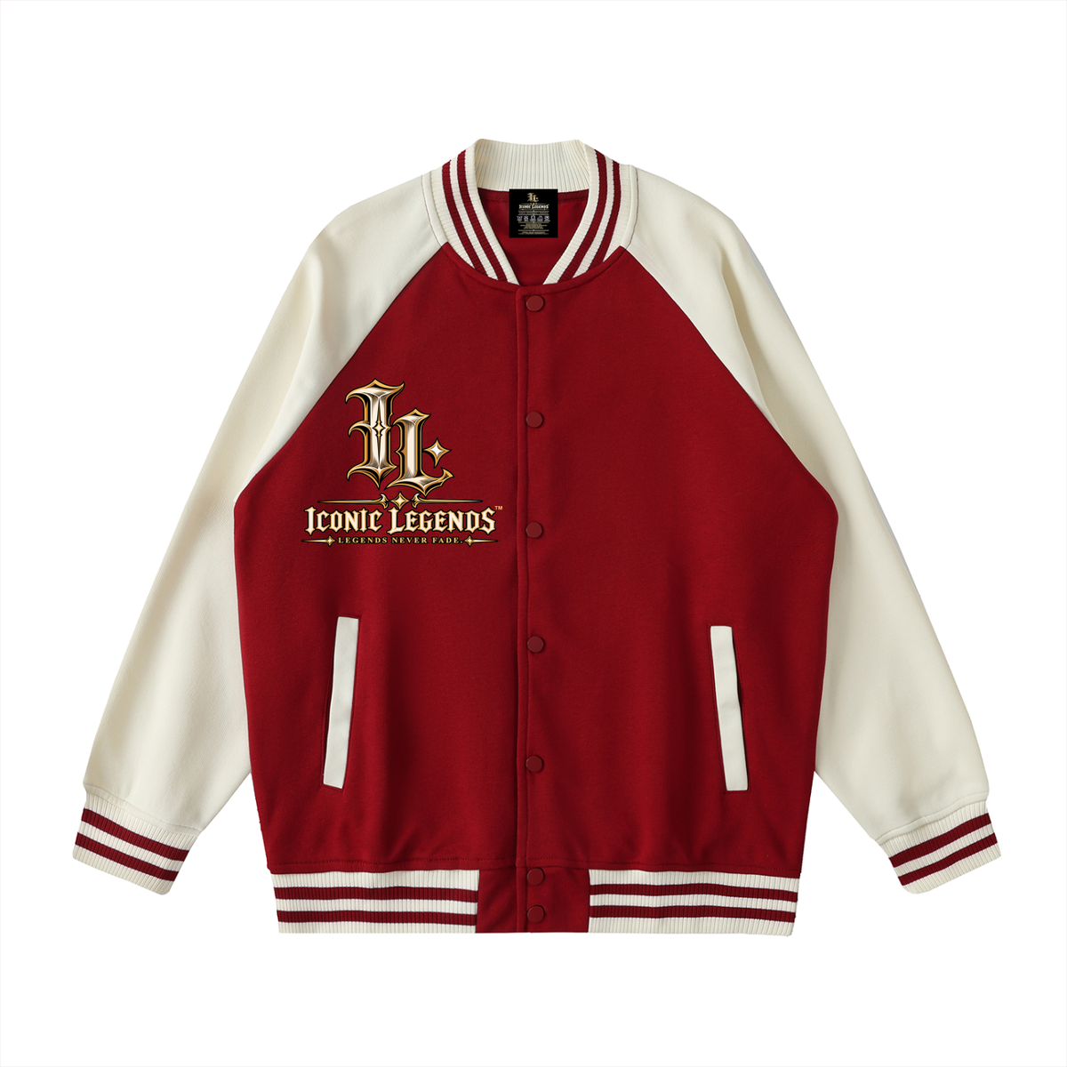 Iconic Legends - Signed To God Two Tone Raglan Sleeve Varsity Jacket