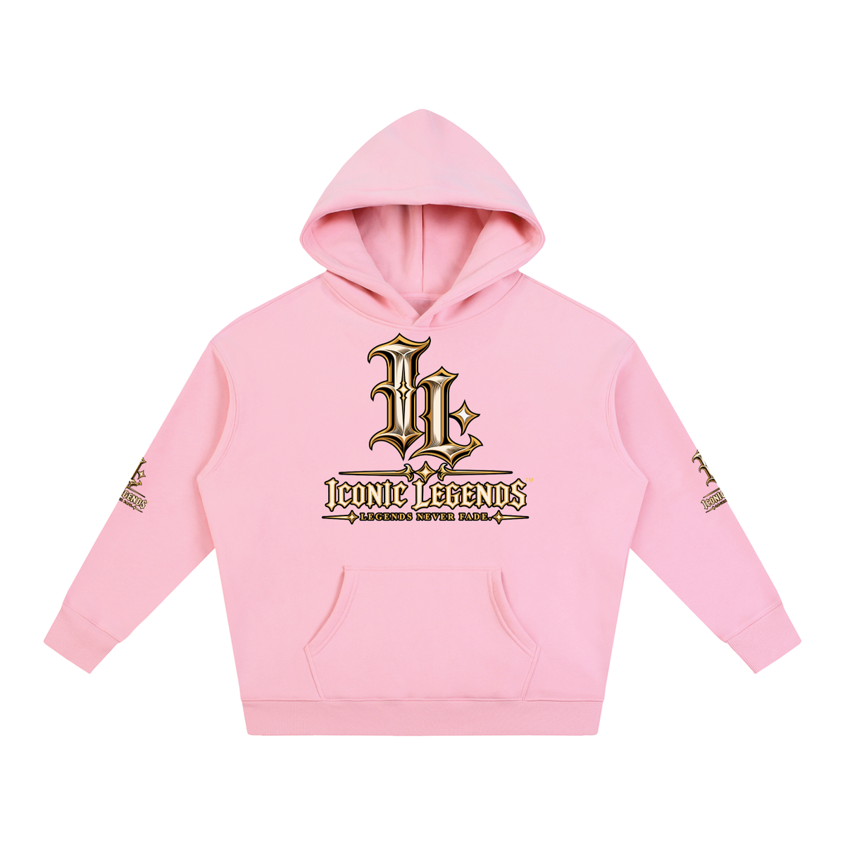 Iconic Legends - Oversized Ghostface Signature Fleeced Hoodie