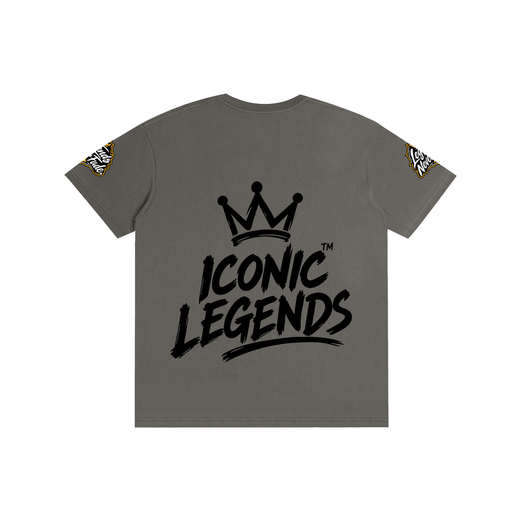 Iconic Legend - Pure Cotton Unisex Black Crown T-Shirt