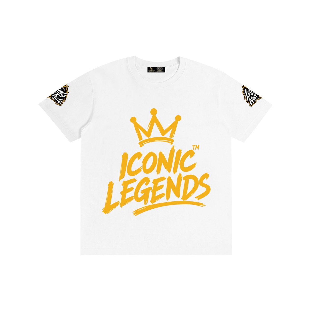 Iconic Legends - Pure Cotton Unisex Gold Crown T-Shirt