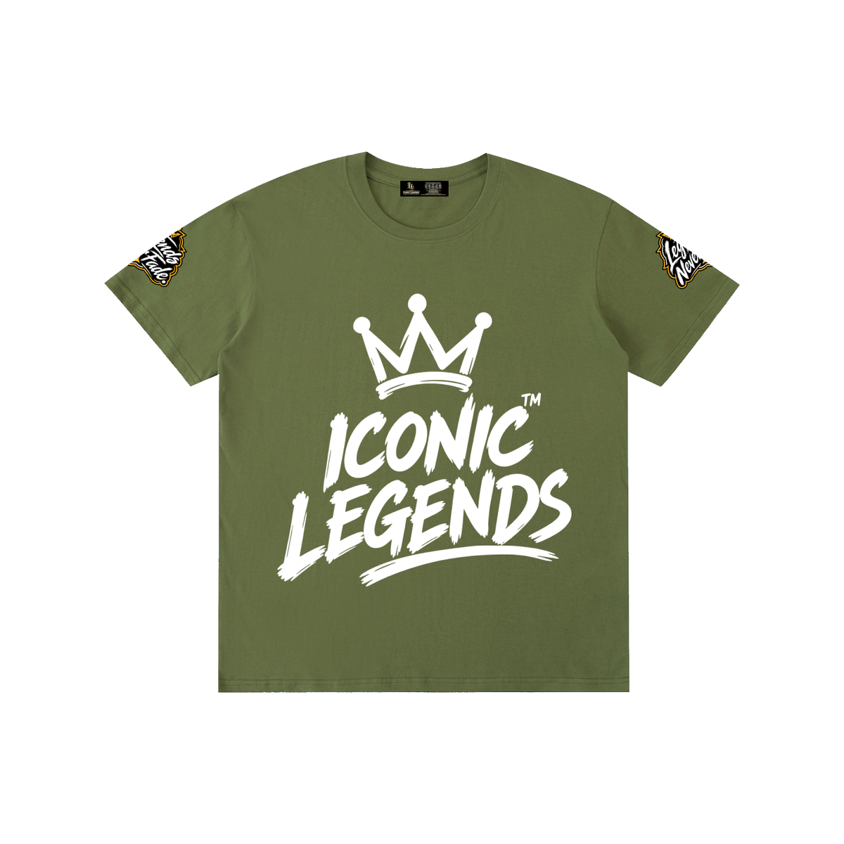 Iconic Legends- Pure Cotton Unisex White Crown T-Shirt