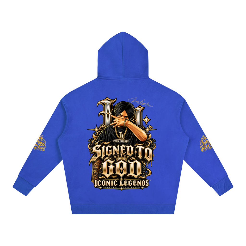 iconic Legend- Sidhu MooseWala Signed To God Hoodie