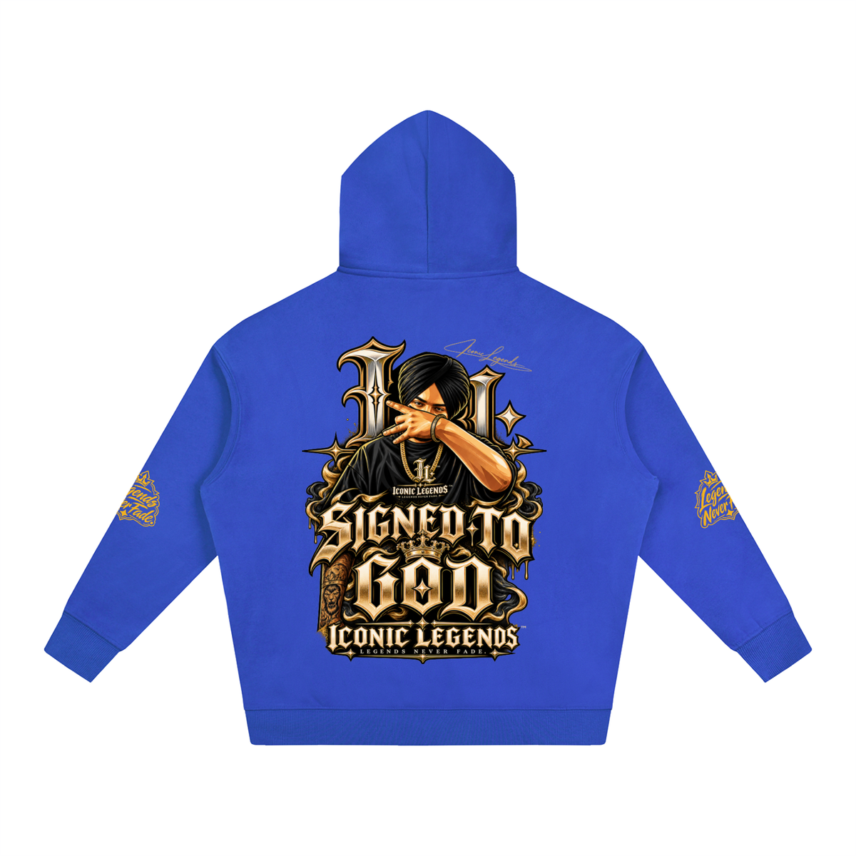 iconic Legend- Sidhu MooseWala Signed To God Hoodie