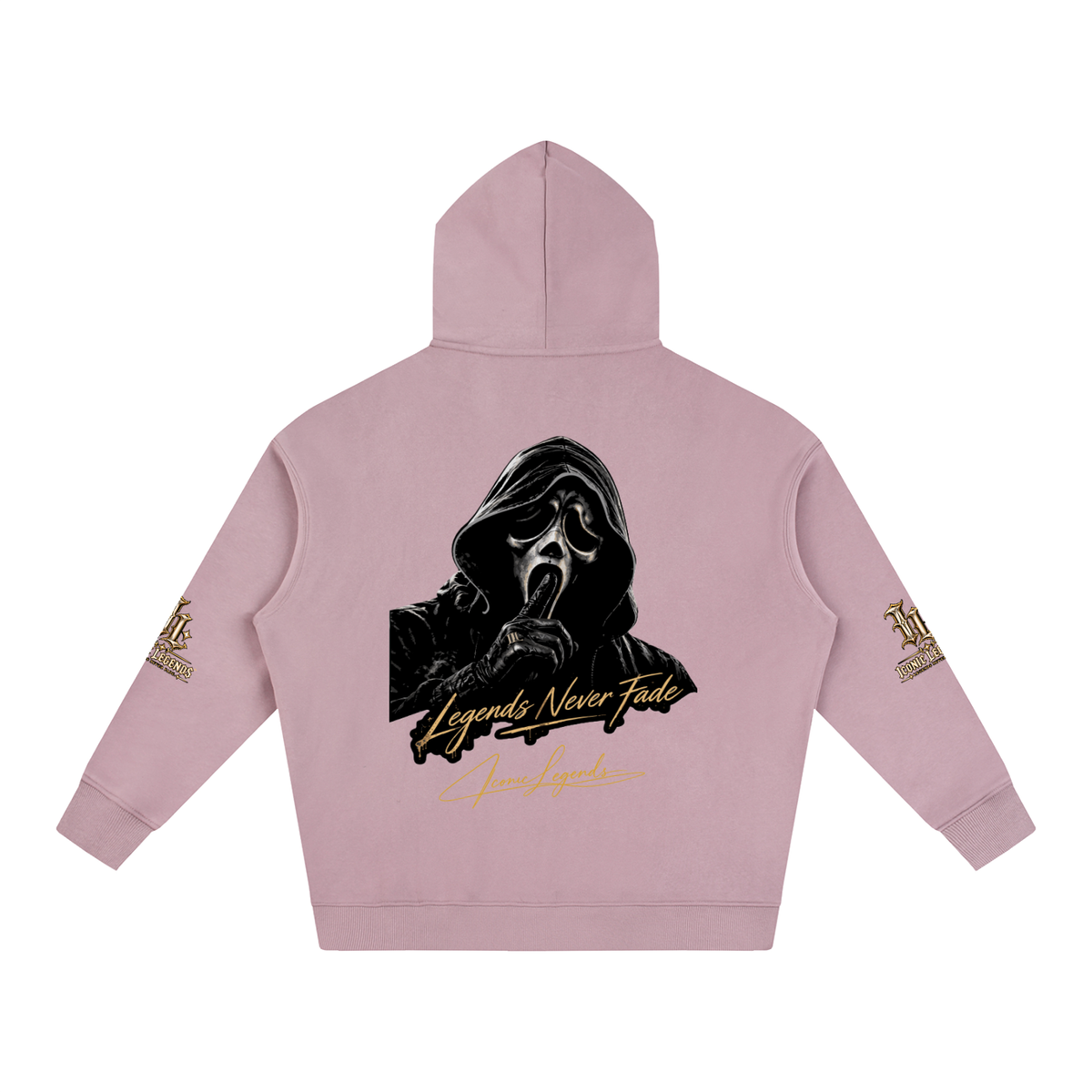 Iconic Legends - Oversized Ghostface Signature Fleeced Hoodie