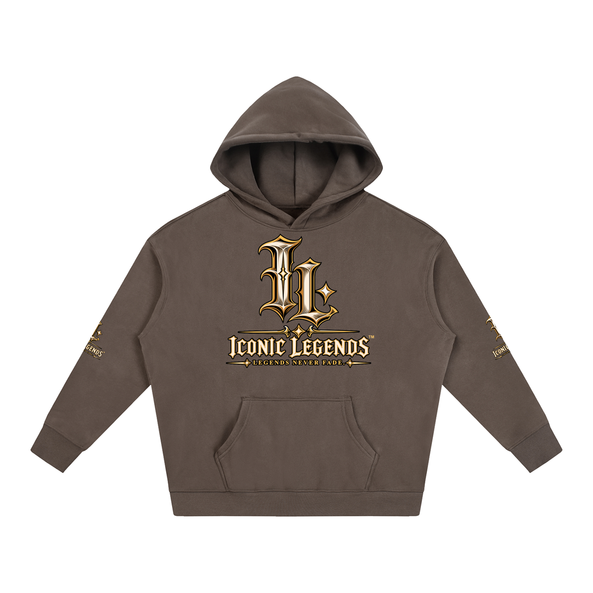 Iconic Legends - Oversized Ghostface Signature Fleeced Hoodie