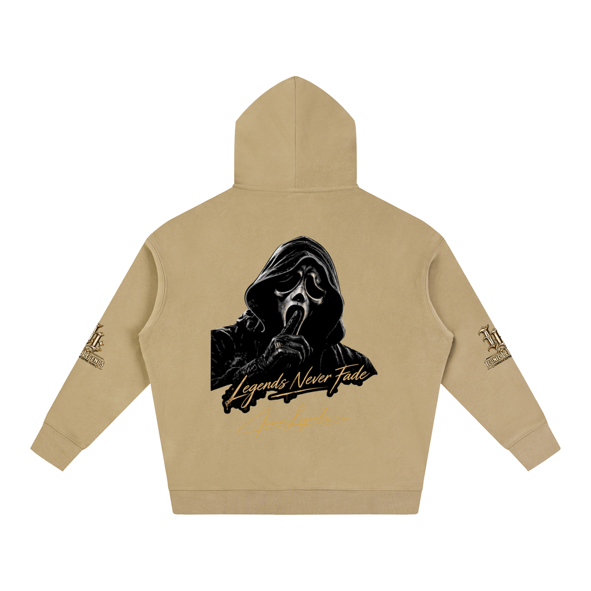 Iconic Legends - Oversized Ghostface Signature Fleeced Hoodie