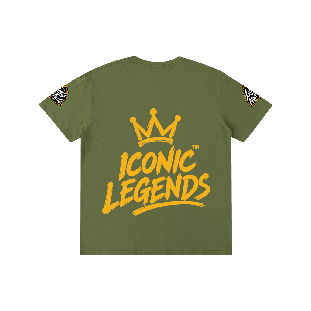 Iconic Legends - Pure Cotton Unisex Gold Crown T-Shirt