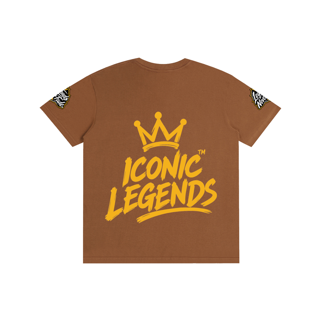 Iconic Legends - Pure Cotton Unisex Gold Crown T-Shirt