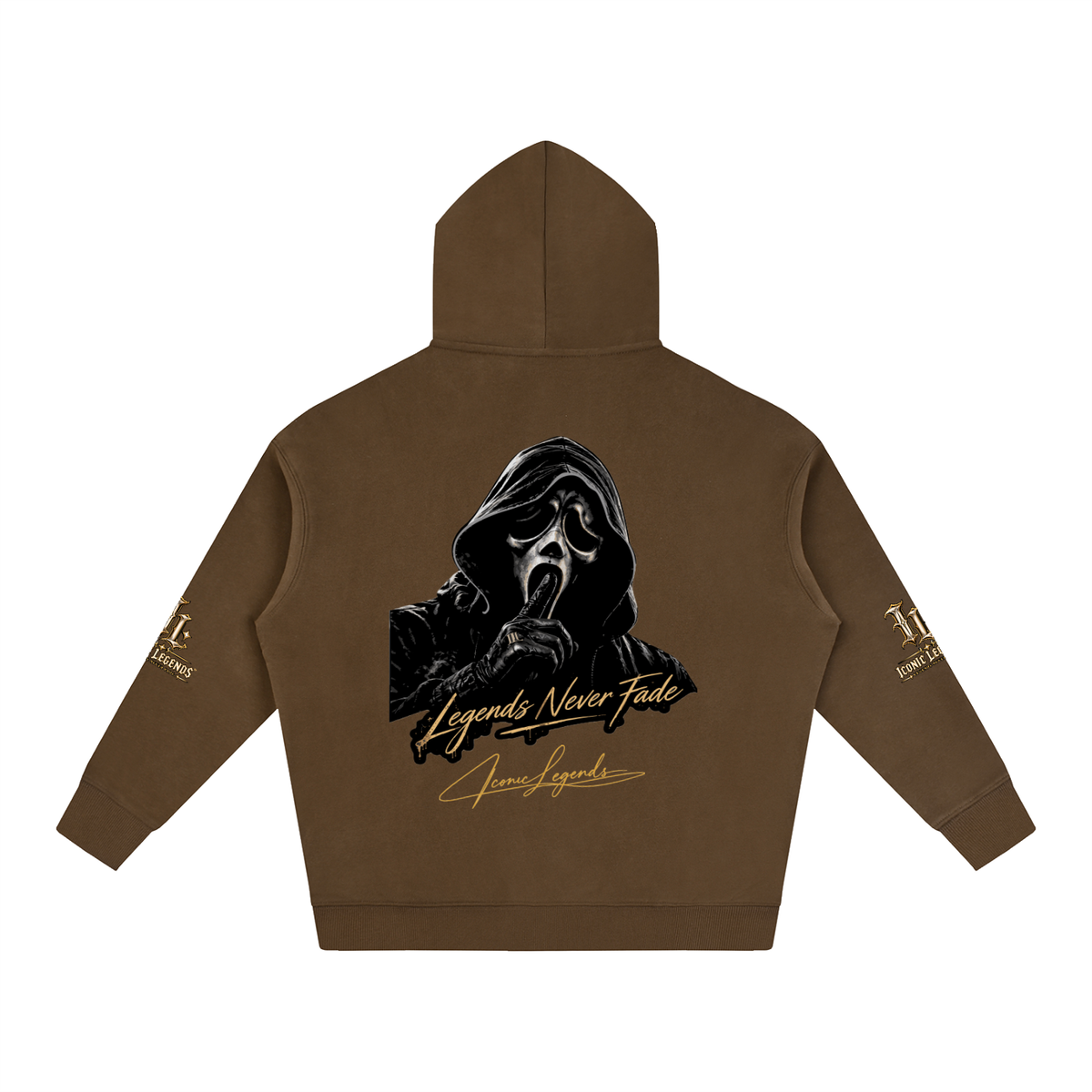 Iconic Legends - Oversized Ghostface Signature Fleeced Hoodie
