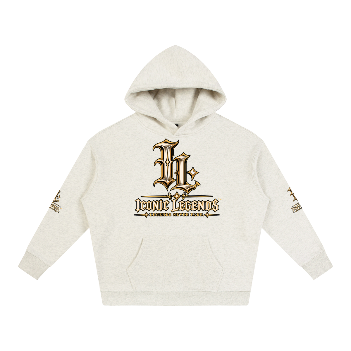 Iconic Legends - Oversized Ghostface Signature Fleeced Hoodie