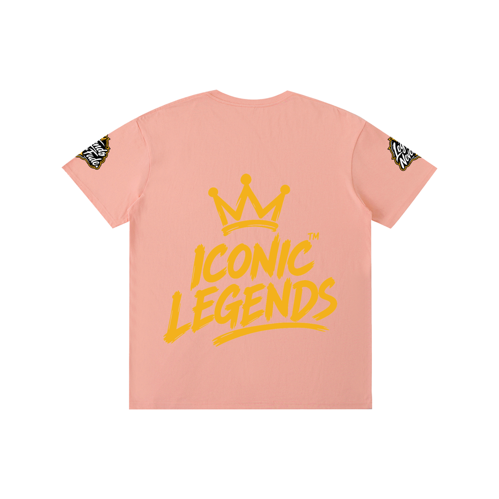 Iconic Legends - Pure Cotton Unisex Gold Crown T-Shirt