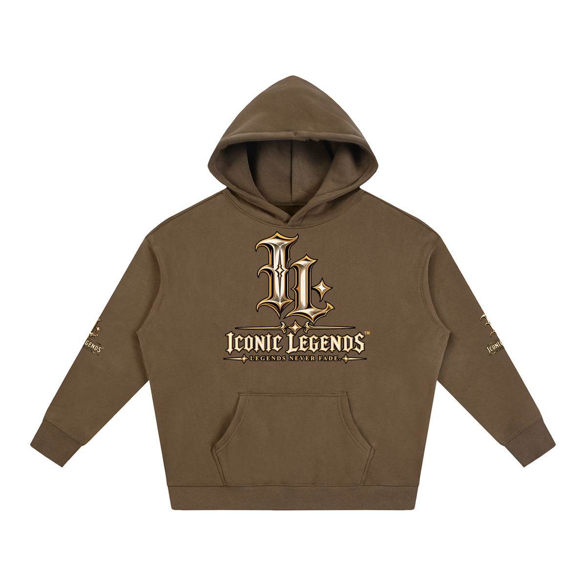 Iconic Legends - Oversized Ghostface Signature Fleeced Hoodie