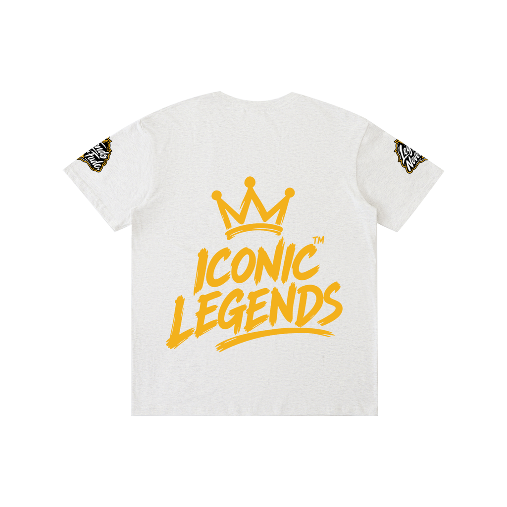Iconic Legends - Pure Cotton Unisex Gold Crown T-Shirt