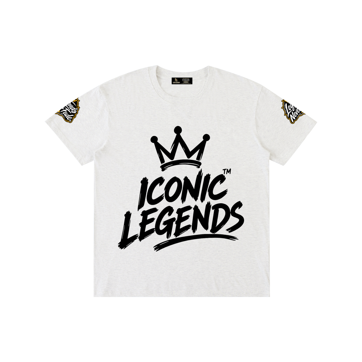 Iconic Legend - Pure Cotton Unisex Black Crown T-Shirt