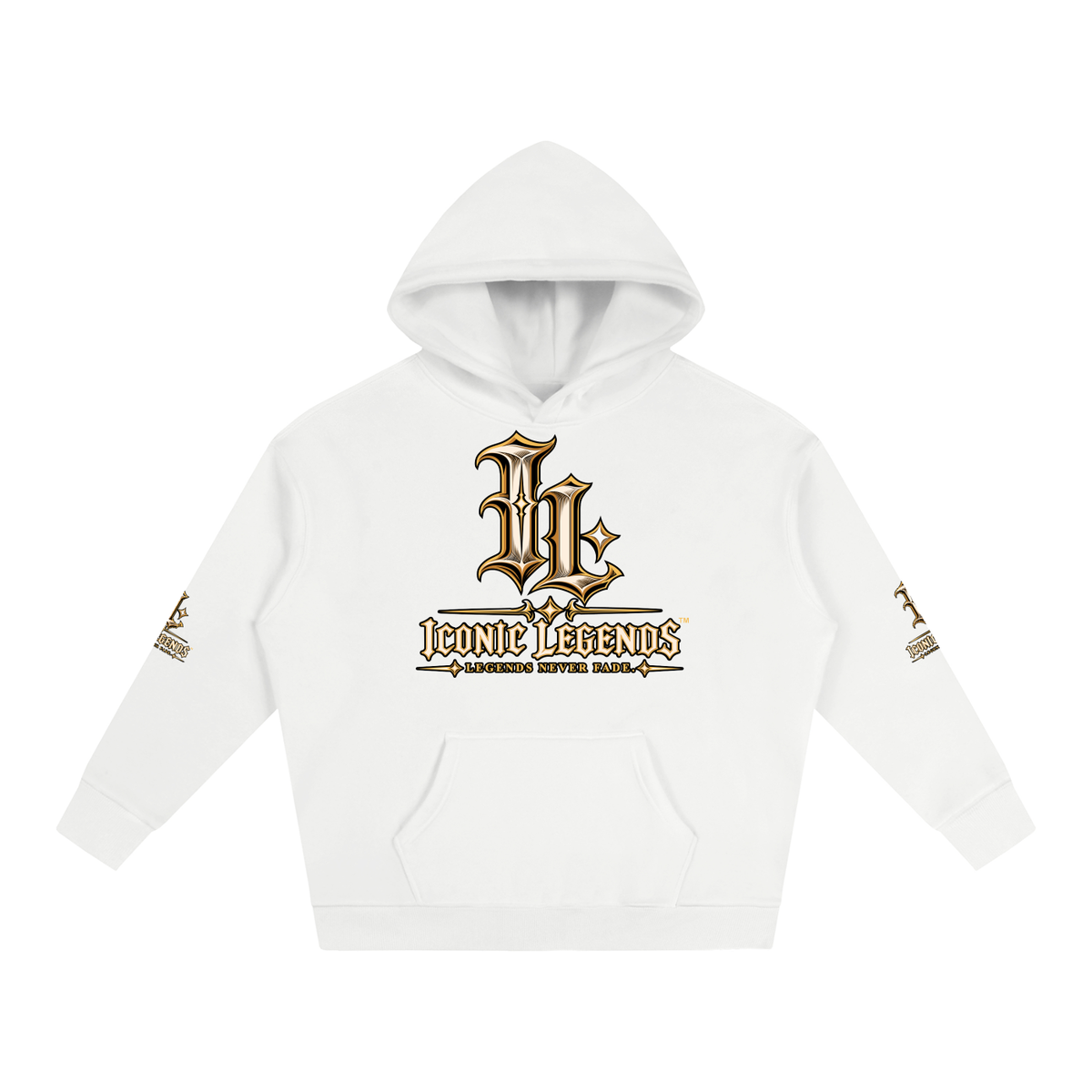 Iconic Legends - Oversized Ghostface Signature Fleeced Hoodie