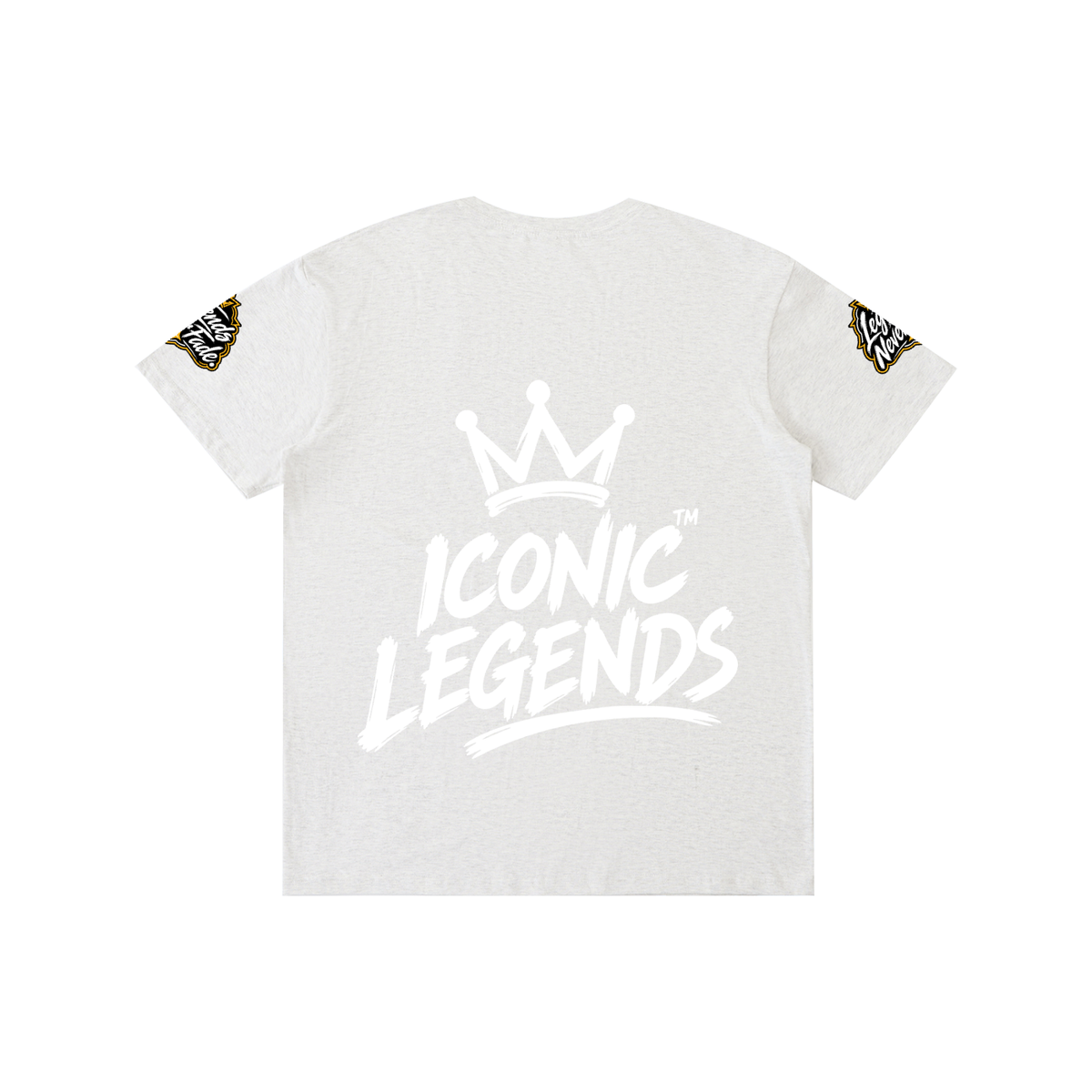Iconic Legends- Pure Cotton Unisex White Crown T-Shirt