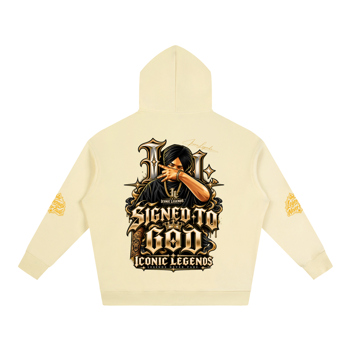 iconic Legend- Sidhu MooseWala Signed To God Hoodie