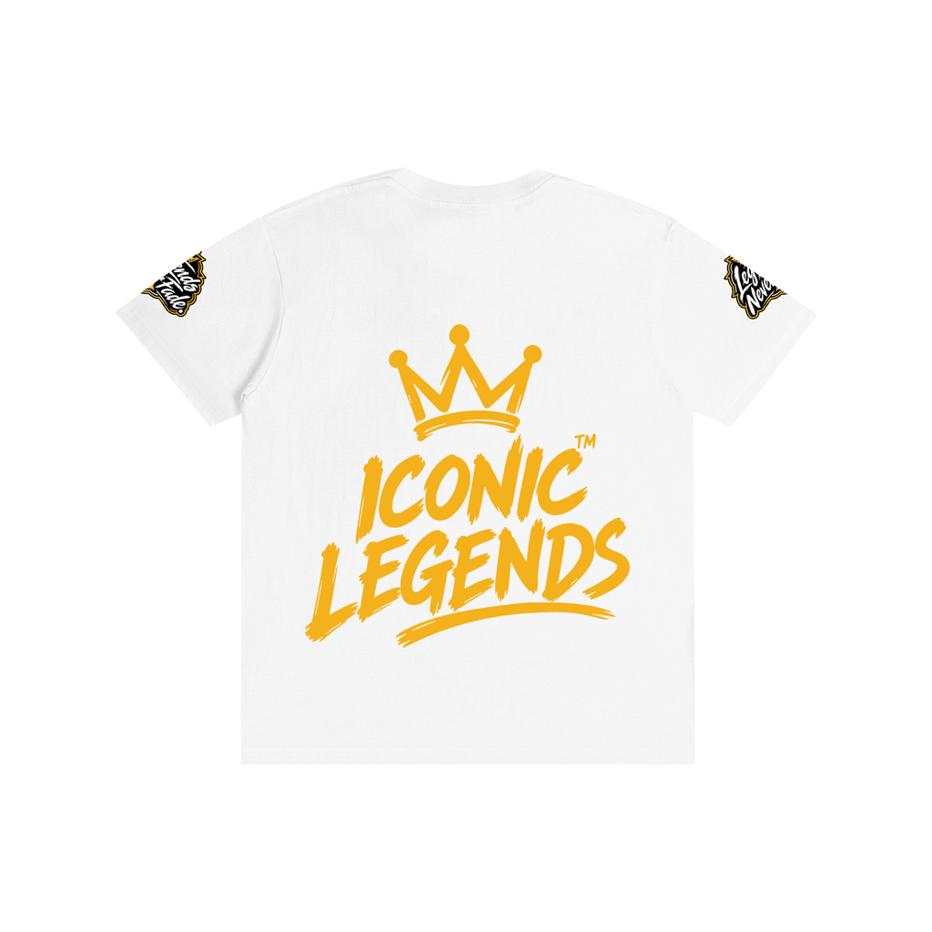Iconic Legends - Pure Cotton Unisex Gold Crown T-Shirt