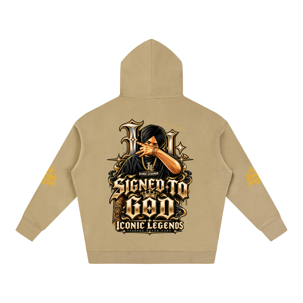 iconic Legend- Sidhu MooseWala Signed To God Hoodie