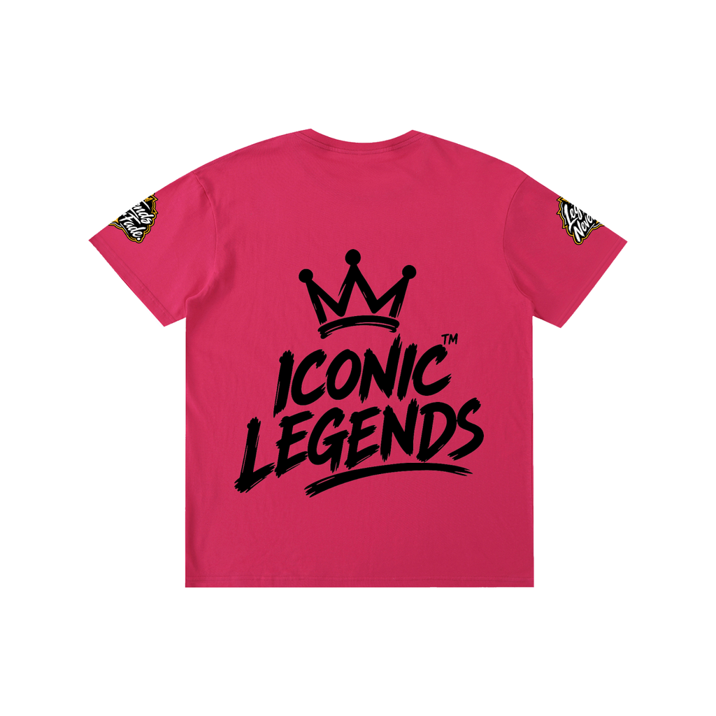 Iconic Legend - Pure Cotton Unisex Black Crown T-Shirt