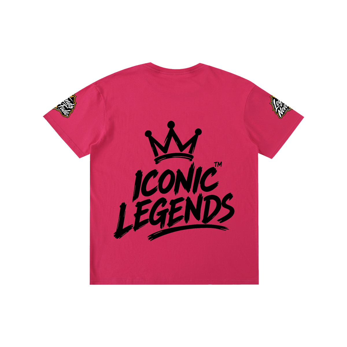 Iconic Legend - Pure Cotton Unisex Black Crown T-Shirt