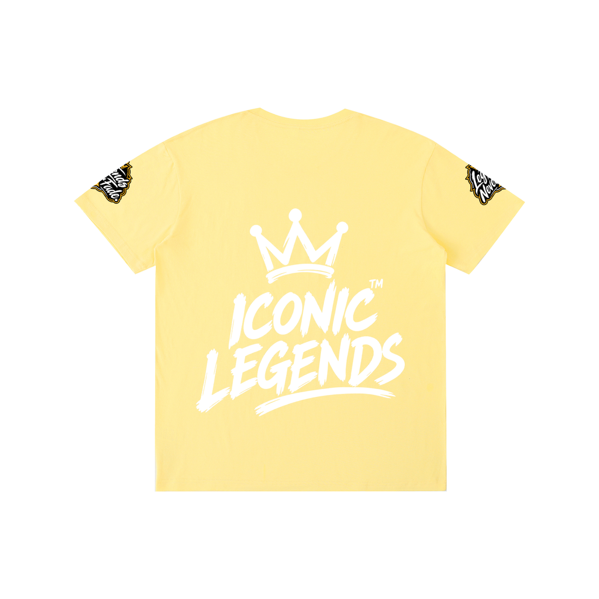 Iconic Legends- Pure Cotton Unisex White Crown T-Shirt