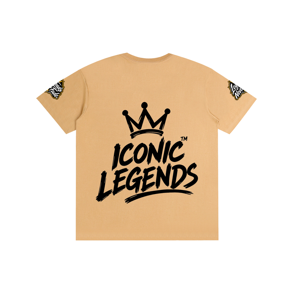 Iconic Legend - Pure Cotton Unisex Black Crown T-Shirt