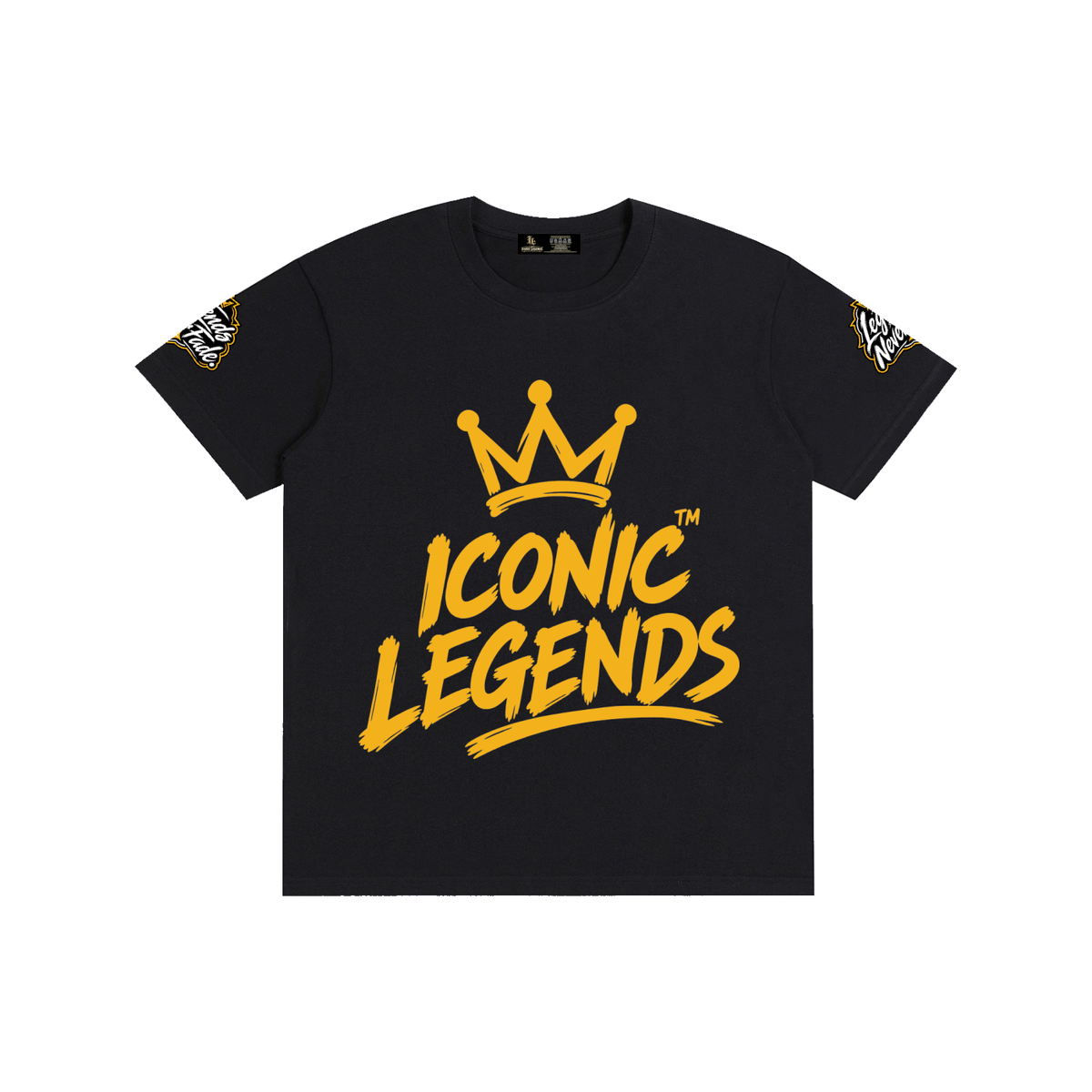 Iconic Legends - Pure Cotton Unisex Gold Crown T-Shirt