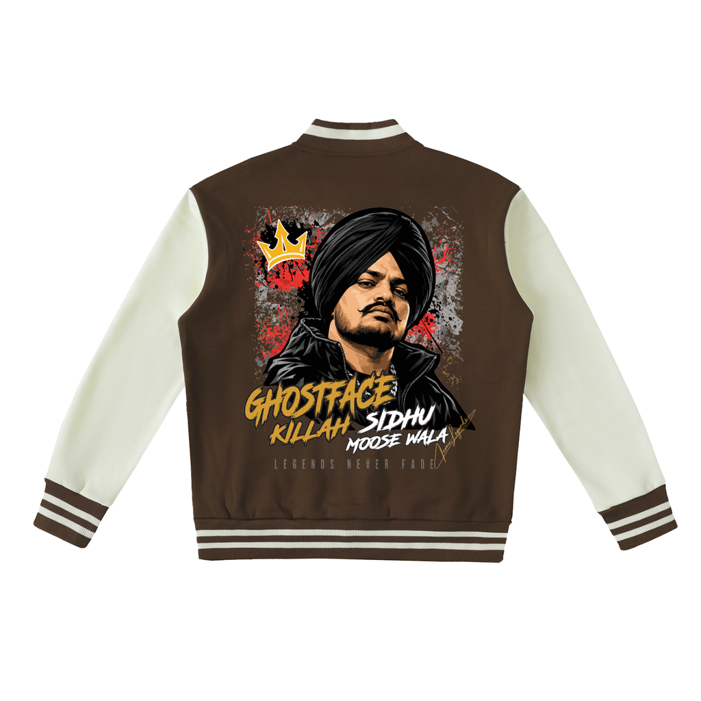 Iconic Legend Sidhu Moose Wala GhostFace Varsity Jacket