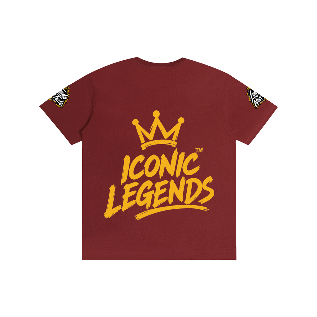 Iconic Legends - Pure Cotton Unisex Gold Crown T-Shirt
