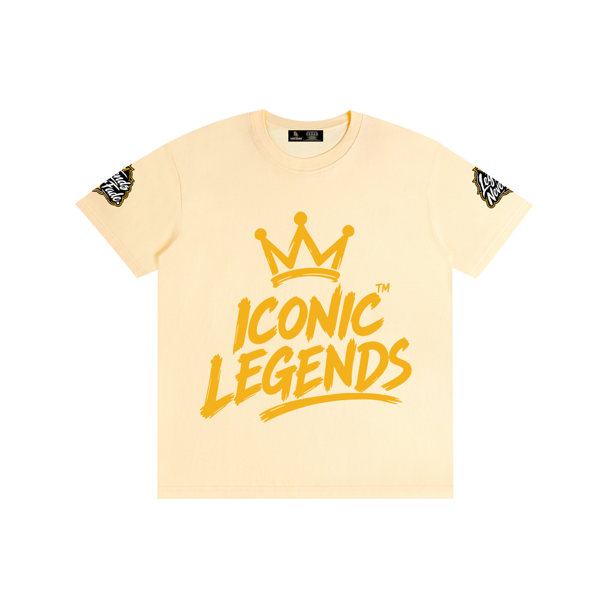 Iconic Legends - Pure Cotton Unisex Gold Crown T-Shirt