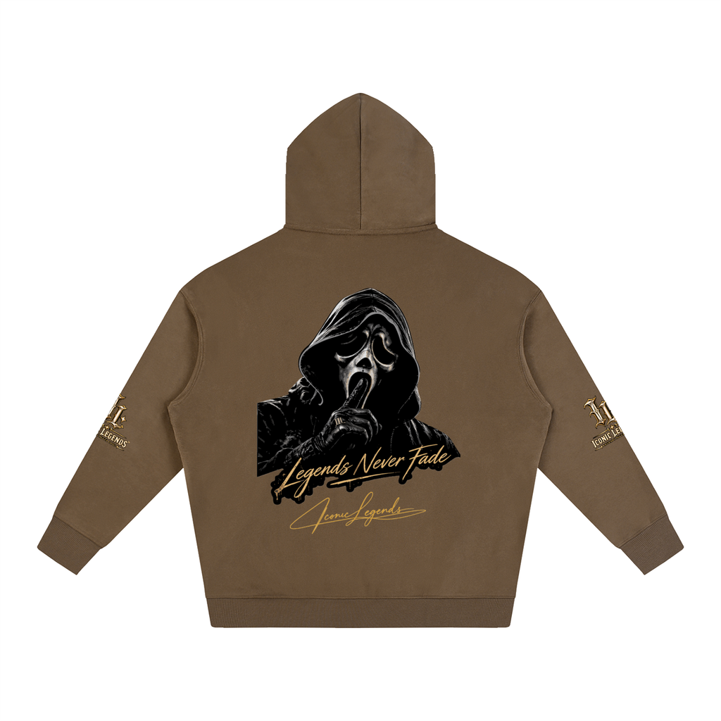 Iconic Legends - Oversized Ghostface Signature Fleeced Hoodie