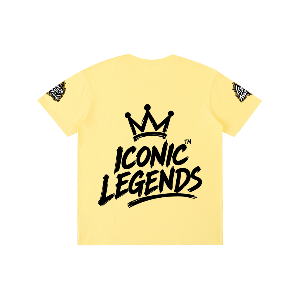 Iconic Legend - Pure Cotton Unisex Black Crown T-Shirt