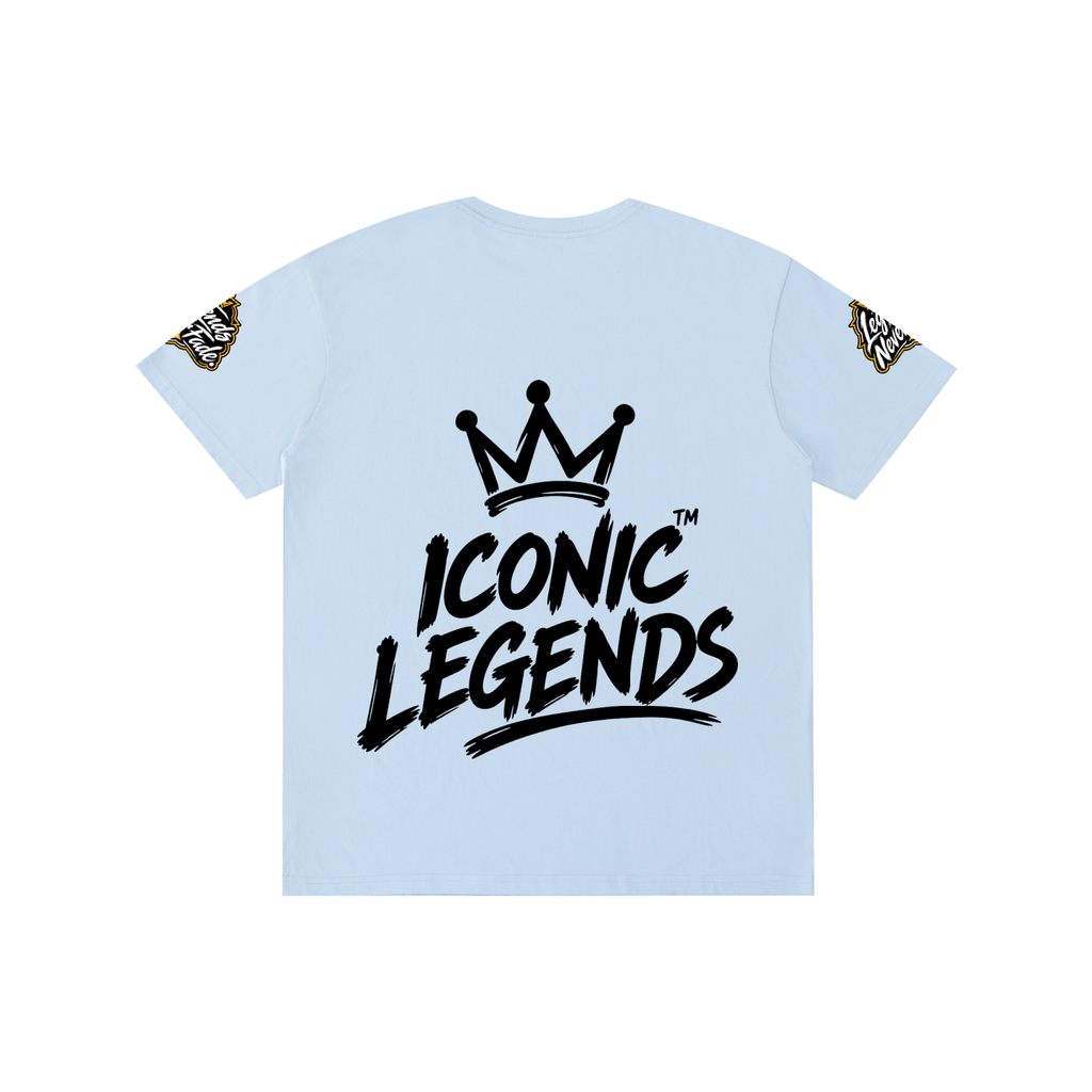 Iconic Legend - Pure Cotton Unisex Black Crown T-Shirt