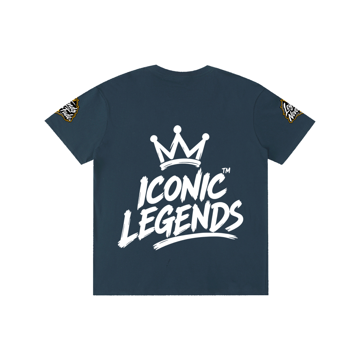 Iconic Legends- Pure Cotton Unisex White Crown T-Shirt