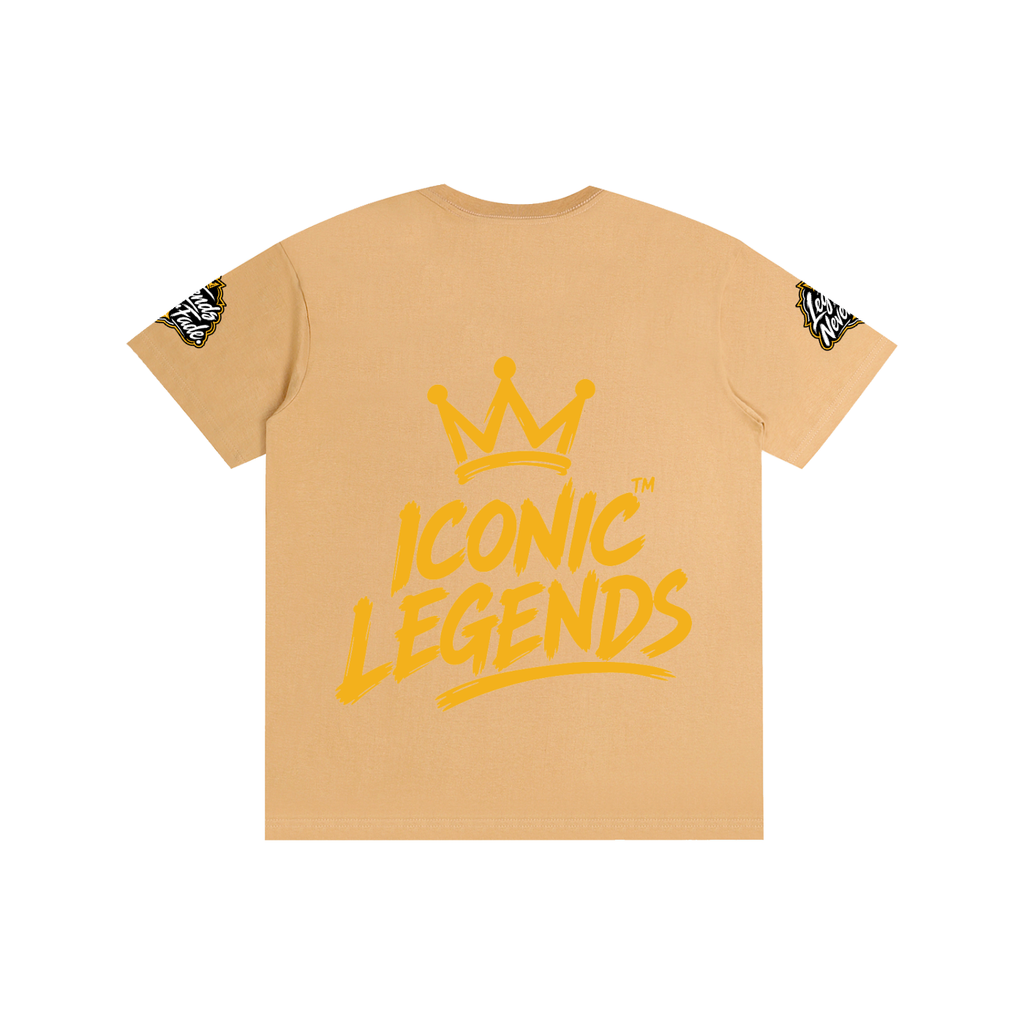 Iconic Legends - Pure Cotton Unisex Gold Crown T-Shirt