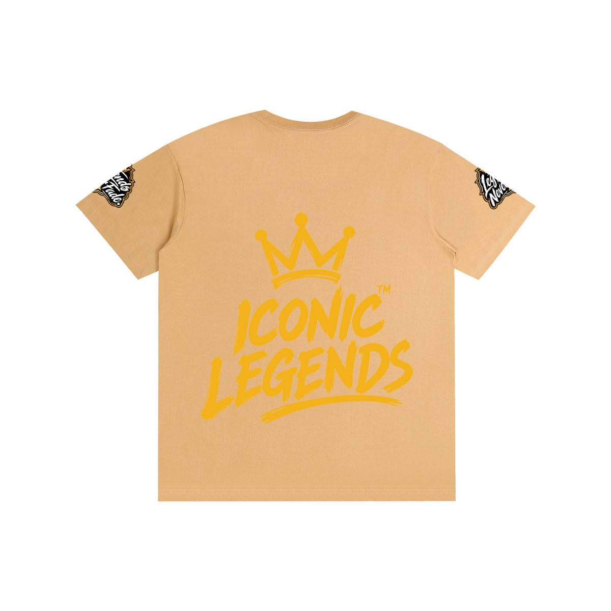 Iconic Legends - Pure Cotton Unisex Gold Crown T-Shirt