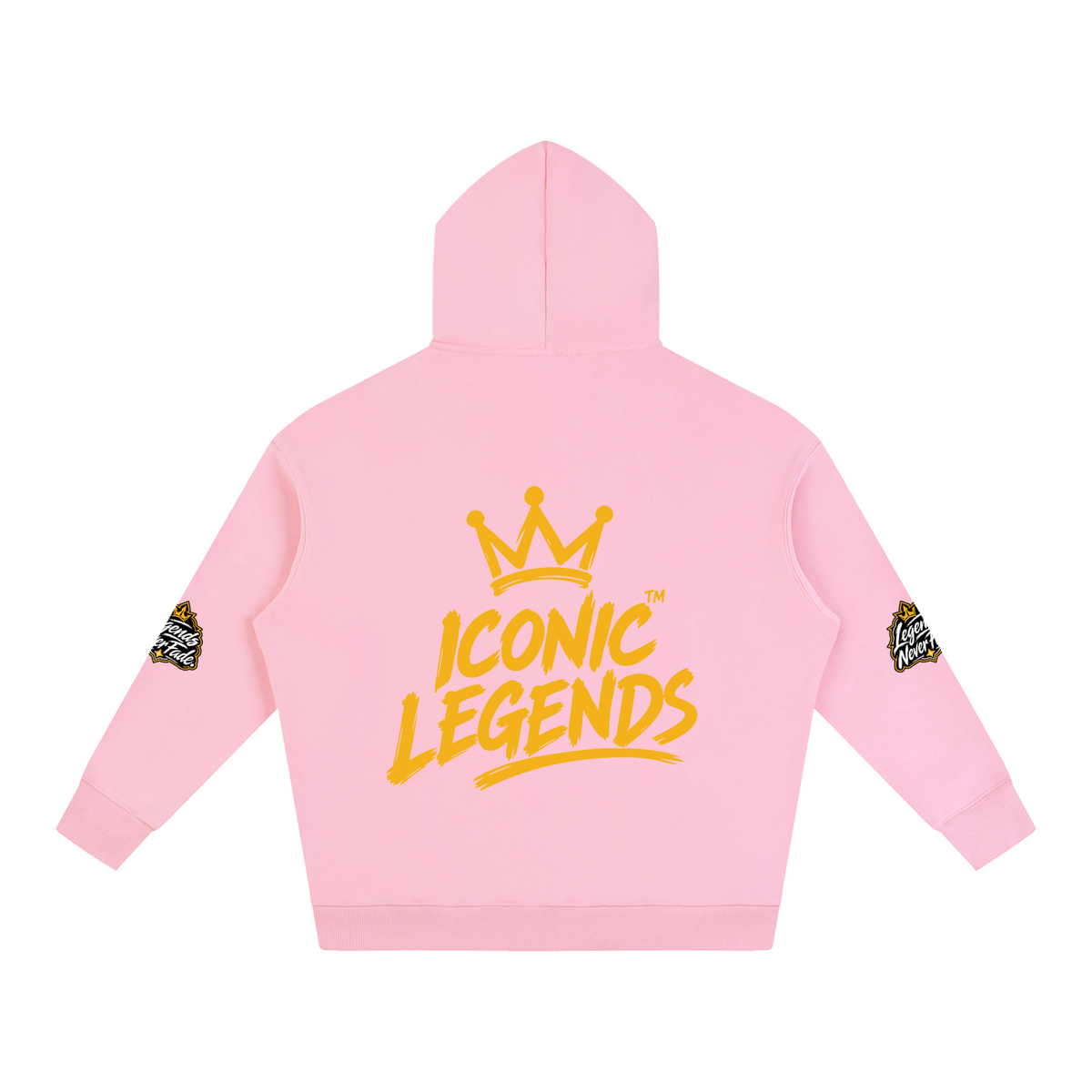 Iconic Legend - Oversize Fleeced Gold Crown Hoodie