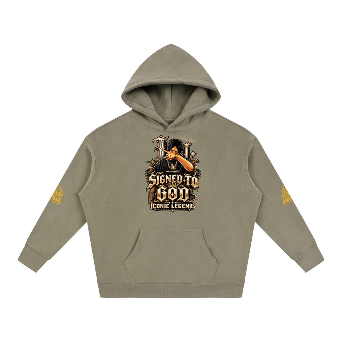 iconic Legend- Sidhu MooseWala Signed To God Hoodie