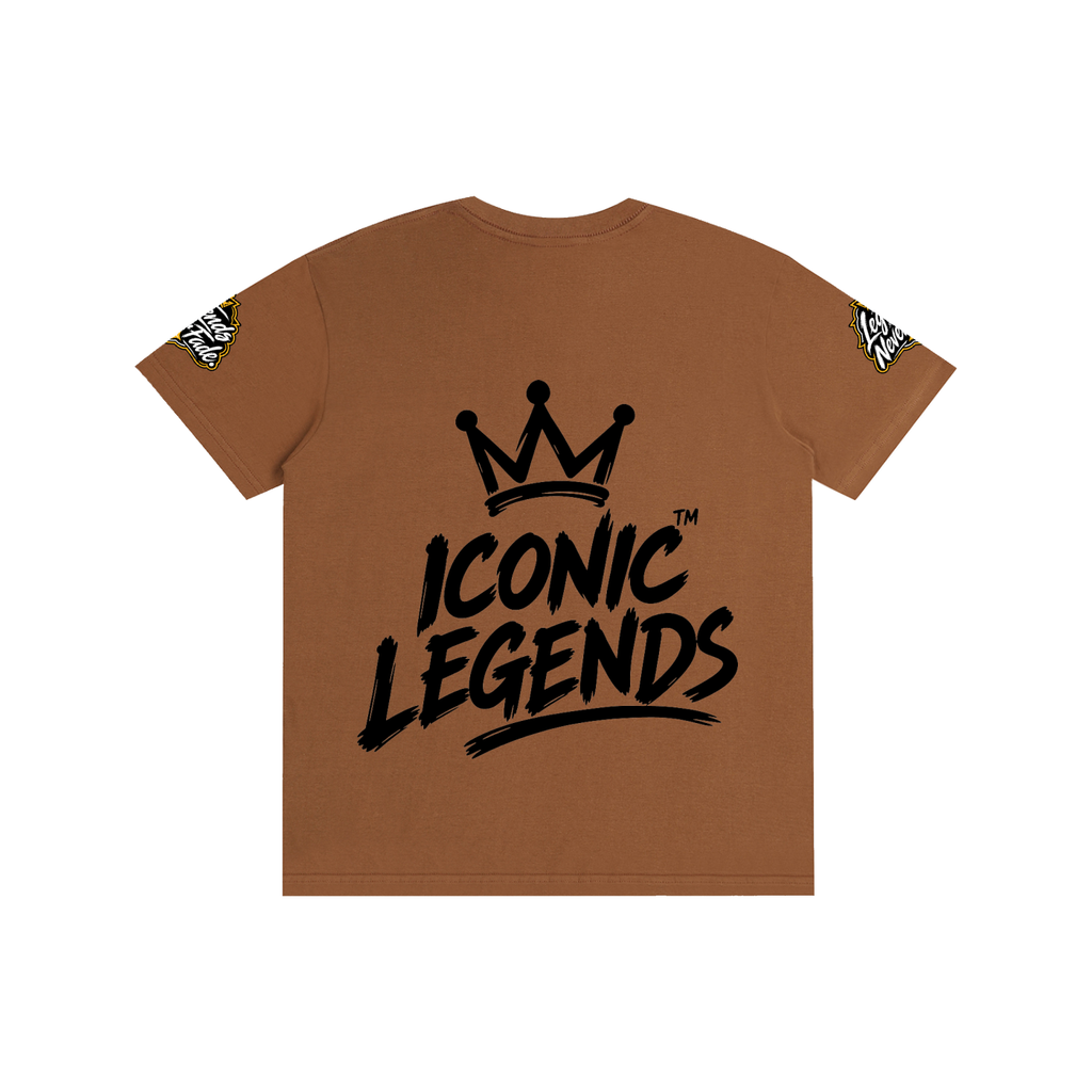 Iconic Legend - Pure Cotton Unisex Black Crown T-Shirt