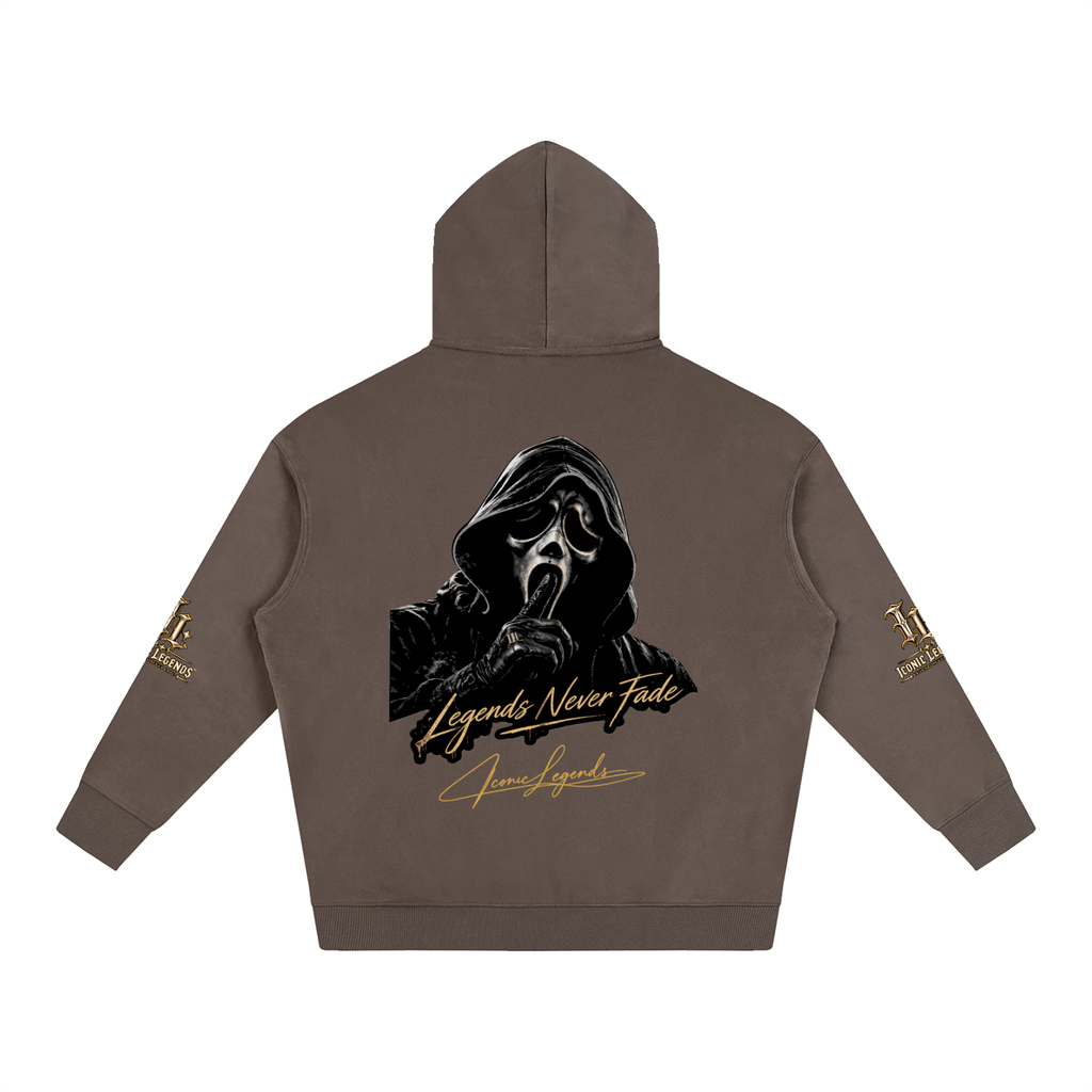 Iconic Legends - Oversized Ghostface Signature Fleeced Hoodie