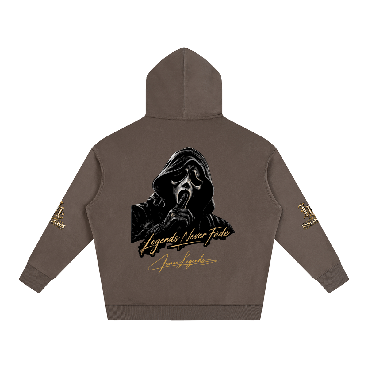 Iconic Legends - Oversized Ghostface Signature Fleeced Hoodie